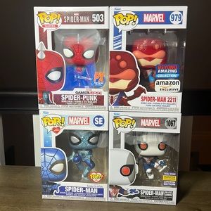 Funko POP! Spider-man Lot of 4